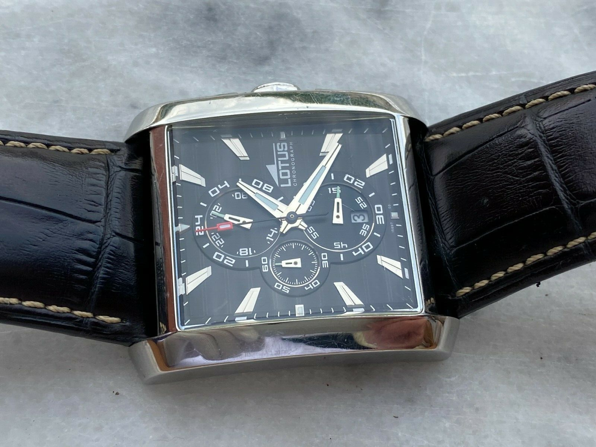 LOTUS CHRONOGRAPH WATCH 15698 MENS 38x46mm IN VERY GOOD CONDITION