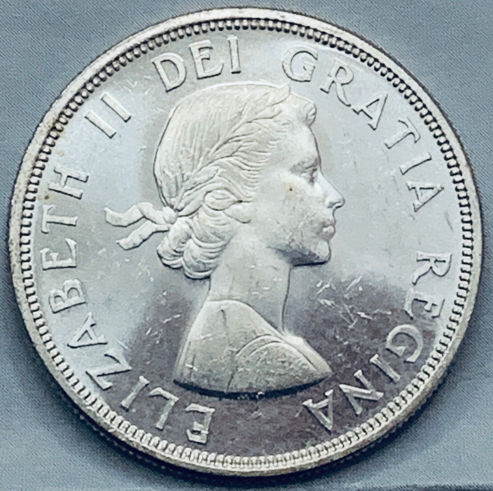 1964 Canada $1 Dollar Silver Coin Elizabeth II