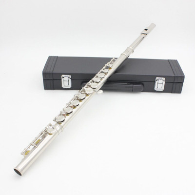 E Key Box 16 Closed Hole C Flute Silver Plated Cuprophone