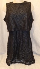 Gorgeous Black Floral Lace SELECT party evening casual dress Size 14