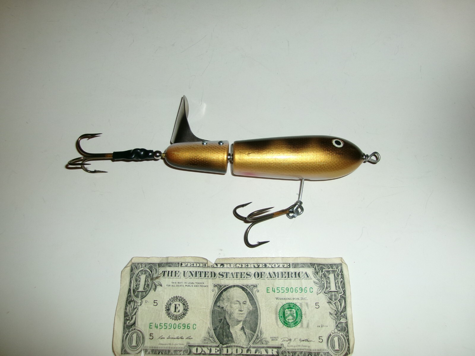 Lee Lures Water Chopper Wood Musky Muskie Topwater Lure Used (?) eBay