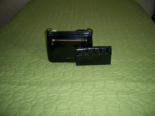 Ralph Lauren Black Paten Leather Crossbody With Wallet
