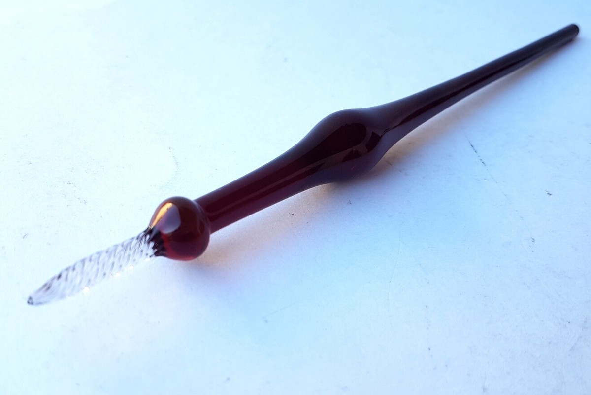 Lauscha Glass Feather Pen about 1900 AL1187 | eBay