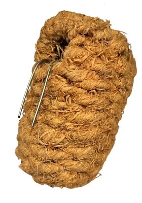 Vo-Toys Natural Hemp 4"X4" Covered Nest Bird For Breeding Votoys Xpet Finch Love