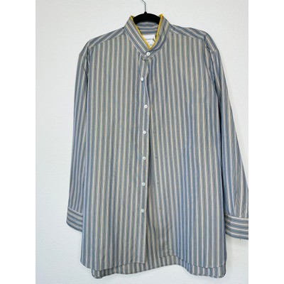 Cristaseya + Salvatore Piccolo Handmade Mao Button Down Shirt 