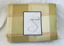 4 pc Plaza Plaid Lined Rod Pocket Panels with Back Tab (One Pair) 110" x 84" NIP