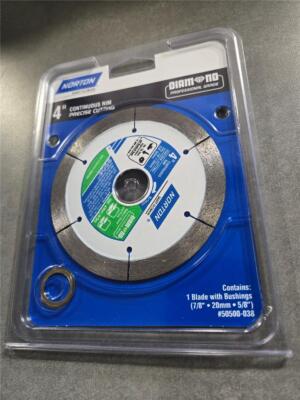 = Norton 4'' Continuous Rim Precise Cutting Wet Dry Blades 50500-038 NEW