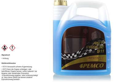 Pemco 1 x 5 Liter Kühlerfrostschutz Typ G11 Antifreeze blau blue PM0911-5