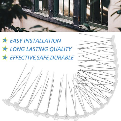 30pcs ANTI BIRD SPIKES 15M Stainless Steel Polycarbonate Base Pigeon DeterrenT - Picture 7 of 17