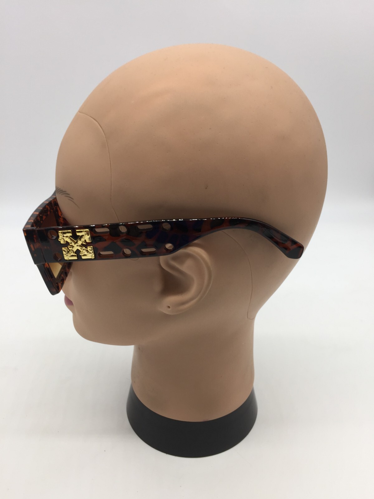 Off-White Designer Square Tortoise Sunglasses Bro… - image 4