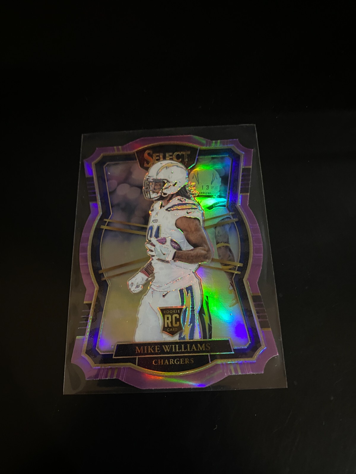 Mike Williams 2017 Select Premier Light Purple Die Cut /75 RC Chargers 138