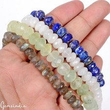 660 Ct/4 Strand Natural Multi Color Mix Gems Round Faceted Cut Drill Beaded Lot