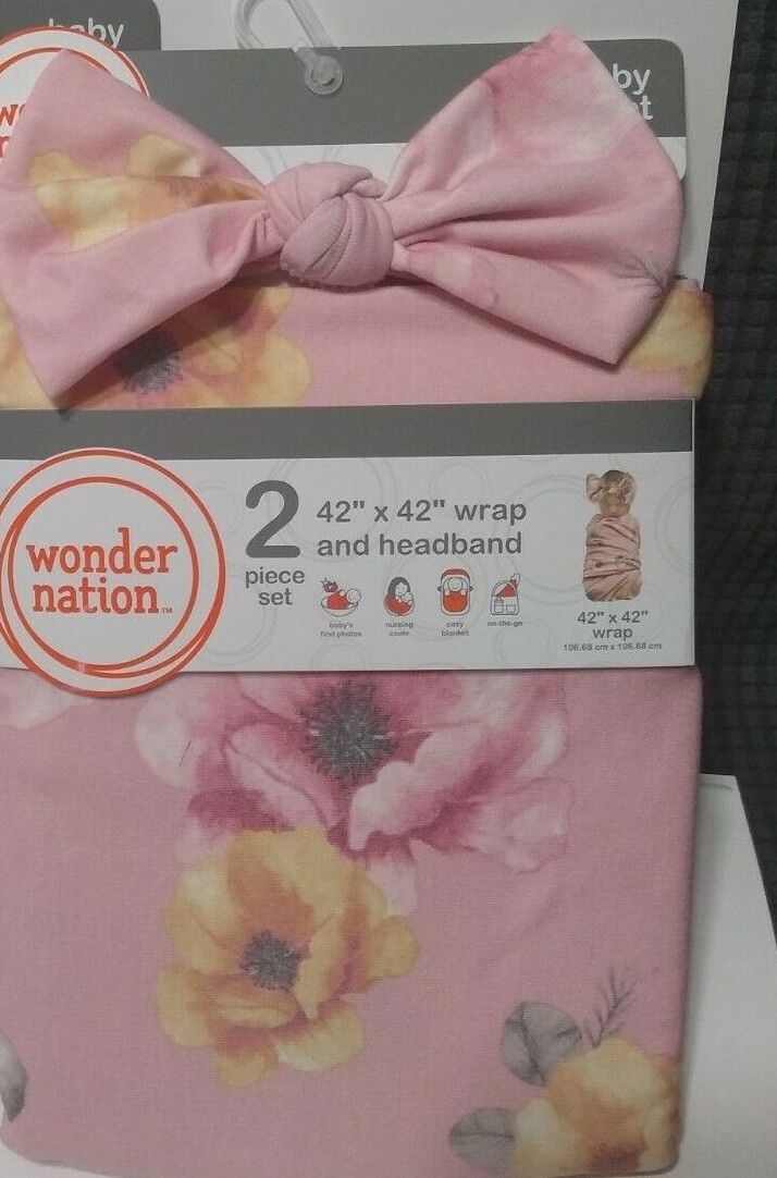 Baby Girl Swaddling Blanket 42x42