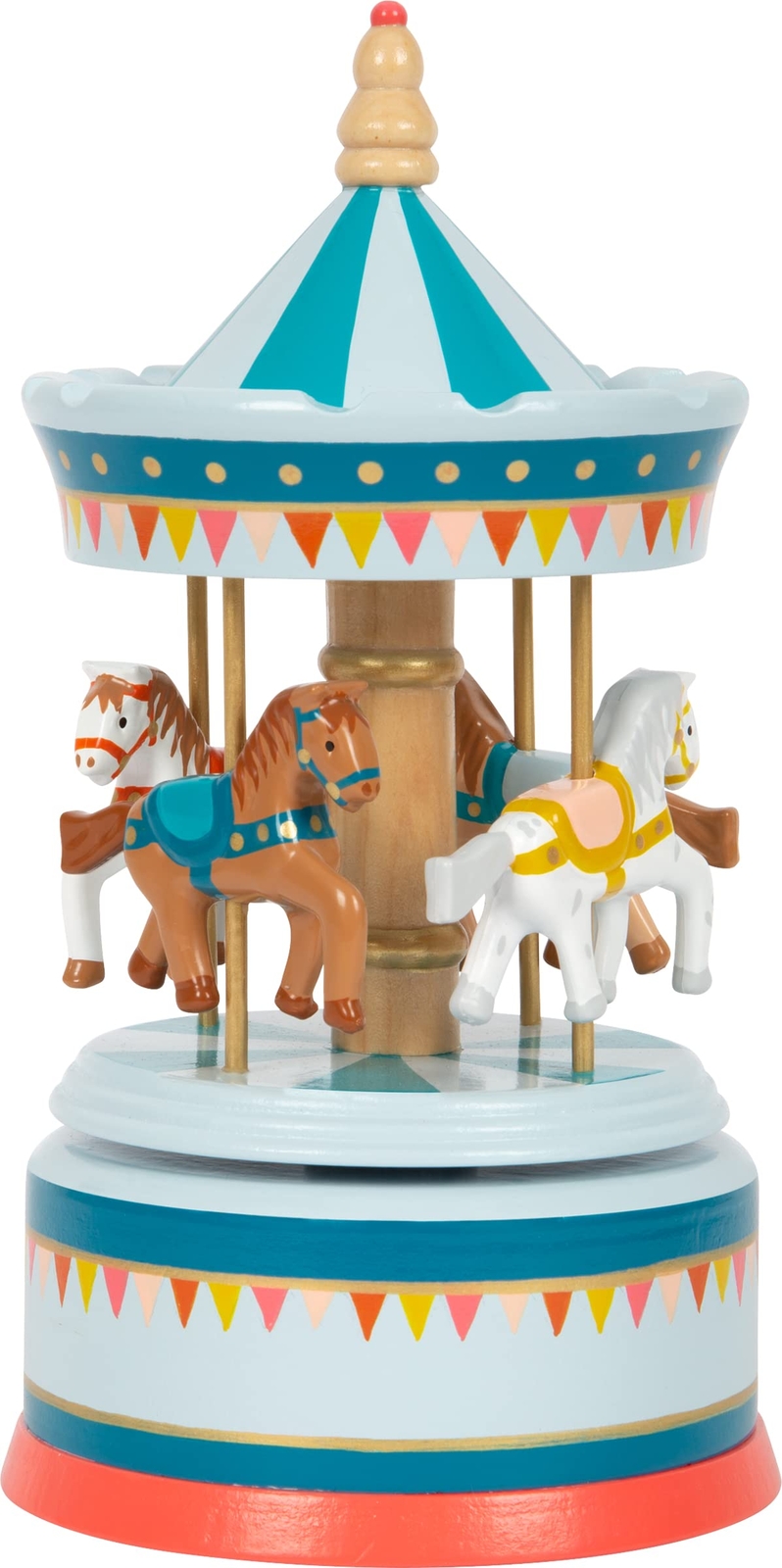 small foot Box Horse Carousel Circus made of wood, decoration for The nursery, w