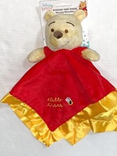 NWT Disney Baby Winnie The Pooh Hello There Satin Security Blanket/Lovey Unisex