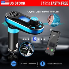 Wireless Car Kit MP3 Player FM Transmitter Radio 2 USB Ports Charger Hands free