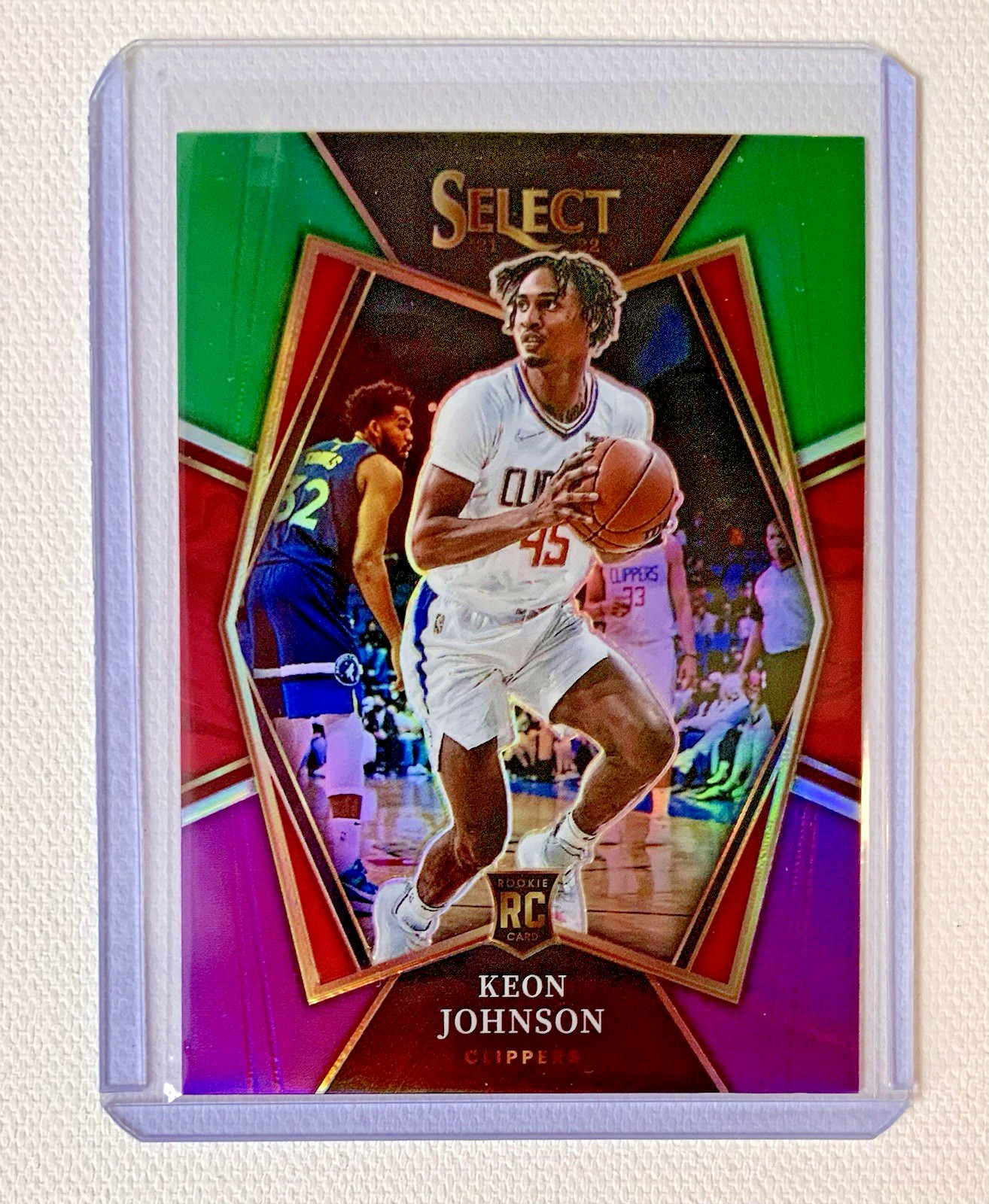 Keon Johnson 2021-22 Panini Select Premier Level #115 Tri-Color Prizm (RC)