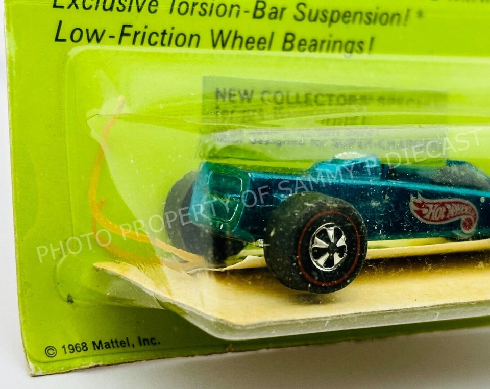 Hot Wheels Redline LOTUS TURBINE Aqua HK Interior Negro ¡NUEVO EN BLÍSTER!!! Foto 3 de 4