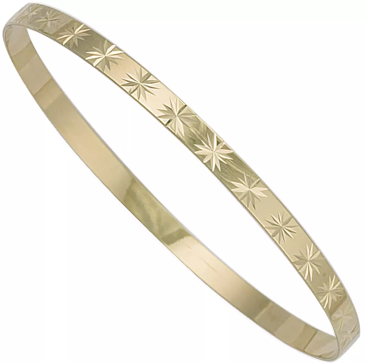 9ct Yellow Gold Slave Bangle 6.2g 4MM HALLMARKED FREE DELIVERY GIFT BOX