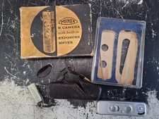 Vintage Minox B Camera in Original Box Mini Spy w/ Built-in Exposure Meter