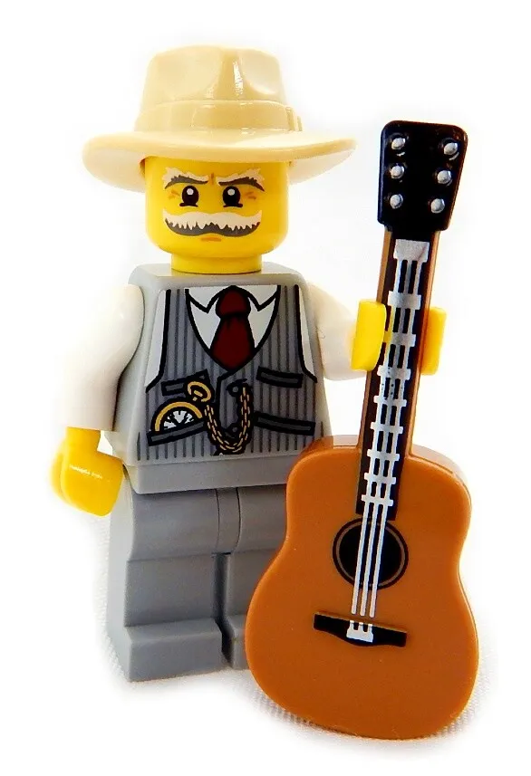 uren udskiftelig tank NEW LEGO COUNTRY WESTERN SINGER MINIFIG acoustic guitar minifigure musician  | eBay