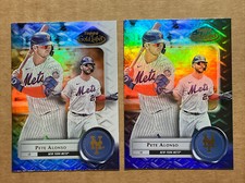 Pete Alonso 2022 Topps Gold Label Class 1 Base & Black Baseball Cards. Mets