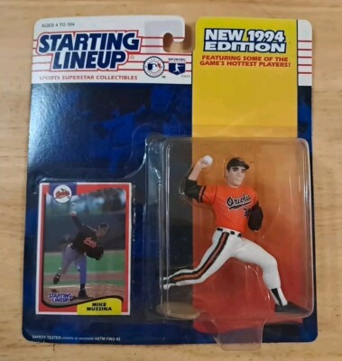 1994 Starting Lineup Mike Mussina Baltimore Orioles Figure & Collectors Card