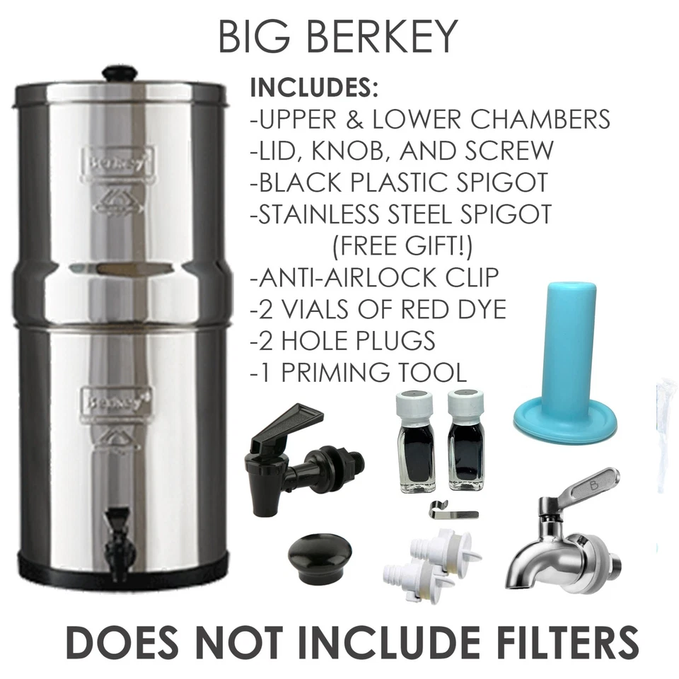 Unidad/vivienda Big Berkey SOLAMENTE - Caja abierta (filtros NO incluidos LEER POR FAVOR) Foto 3 de 4