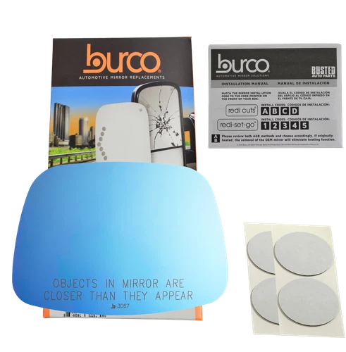 Fits 78-83 280ZX, 83-86 Pulsar NX Passenger Mirror Glass Convex No Rear Mount