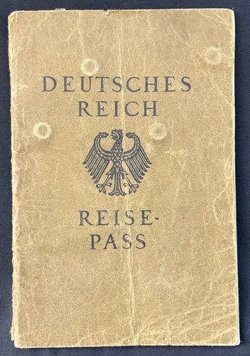 Gleiwitz, Poland, Jewish family passport, The Gleiwitz Incident, WW2 (1926) RARE