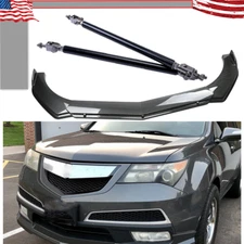 Front Bumper Lip Spoiler Splitter Carbon Fiber Bod Kit For Acura MDX SUV O