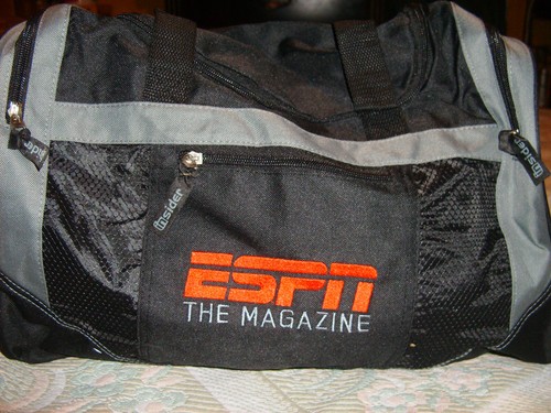 Borsa da palestra ESPN Duffel Gear nera da viaggio leggera nuova - Foto 2 di 5