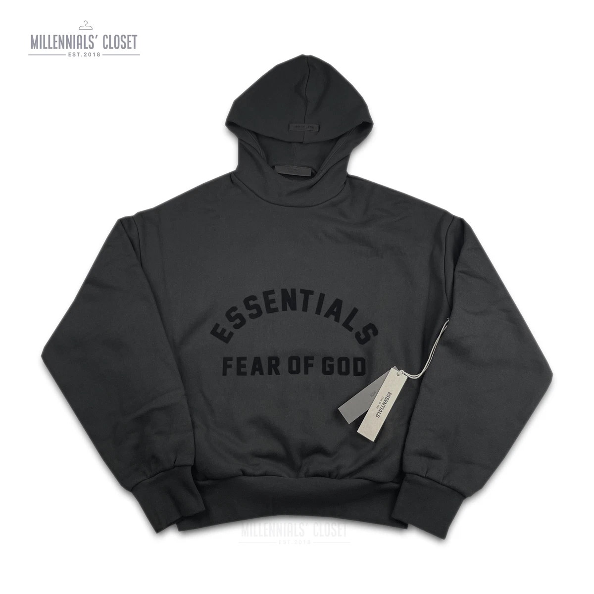 Fear of God Essentials Hoodie Jet Black