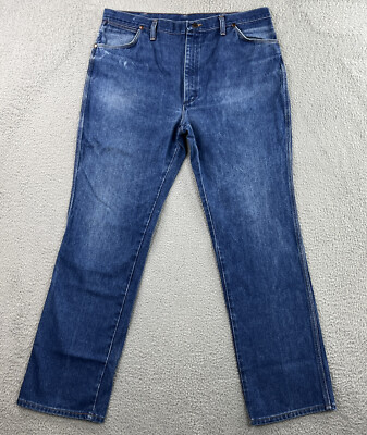 Vintage Wrangler Jeans Mens 37x32.5 High Waist 912DEN Retired 