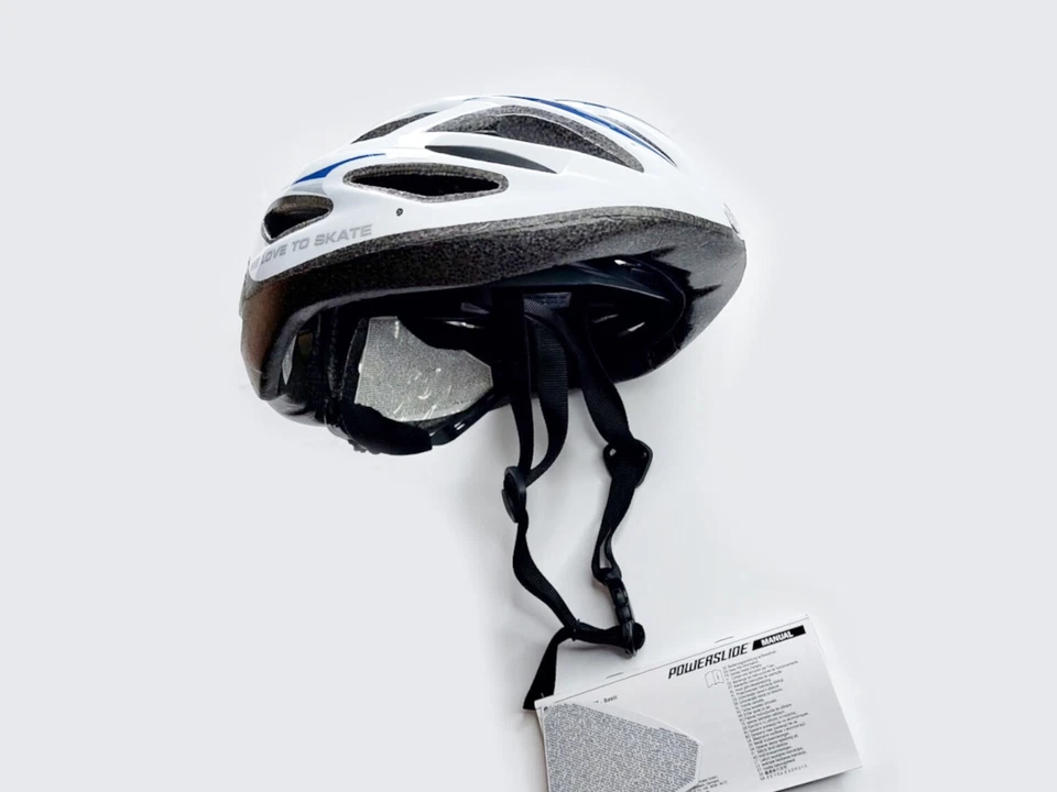 Powerslide Helm Fitness Basic Radhelm Skaterhelm Fahrradhelm Gr: 58-61 cm weiß - Bild 4 von 4