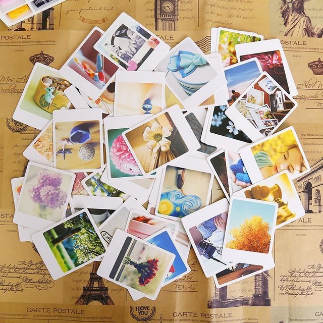 50Pcs//Pack Mini Cards Creative Message Card Greeting//Thank you//Blessing Card SH