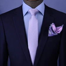 Light Pink Wedding 3" Necktie Business Formal Elegance For Smart Men's Ego