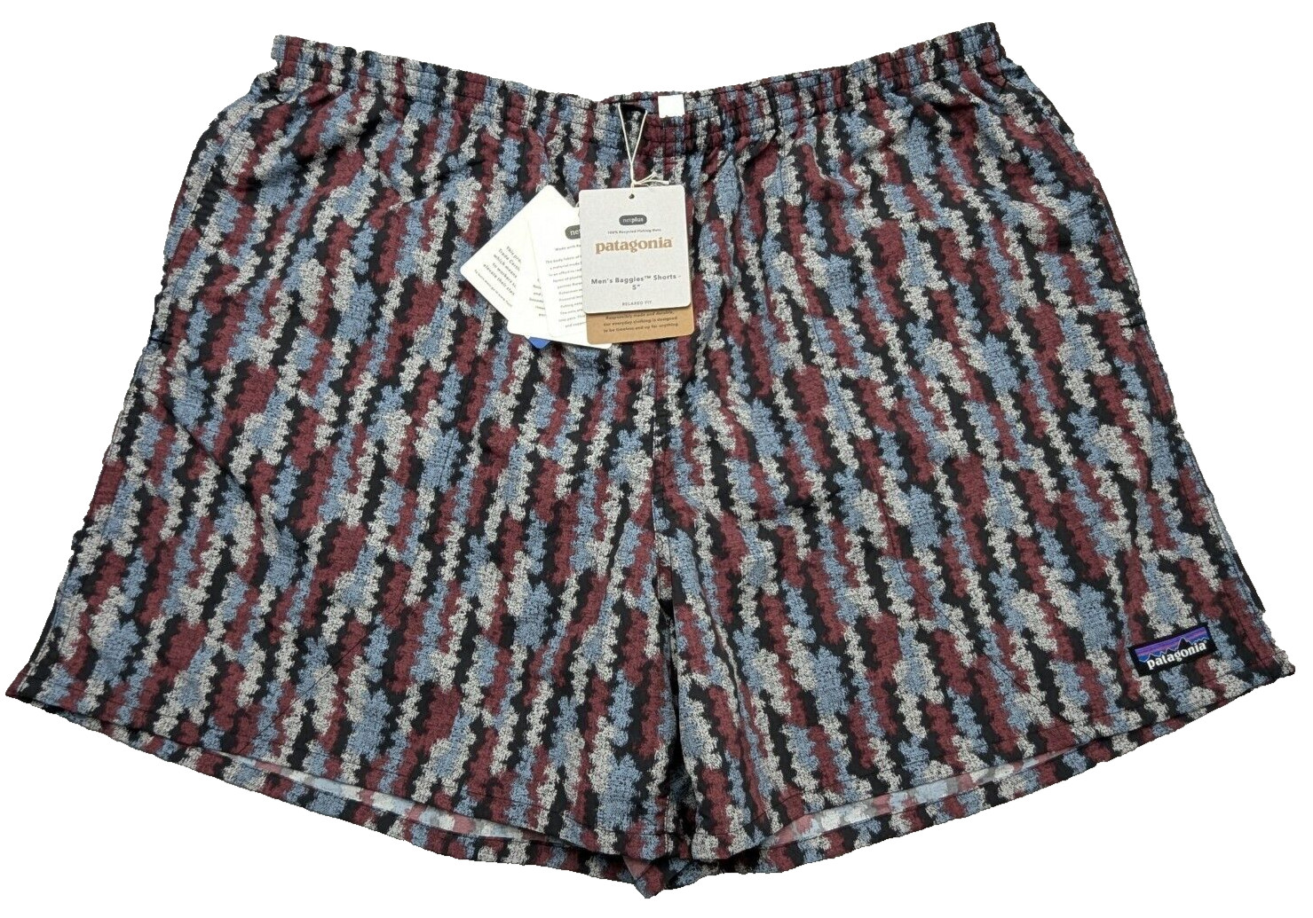 Pantalones Cortos Patagonia Para Hombre XXL 38W 5" Multicolor M's Bolsos Logo Elastizados Relajados