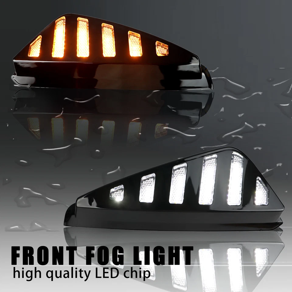 LED Front Fog Daytime Running Light Turn Signal Lamp DRL For Nissan Sentra 2024 - Image 4 of 4