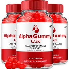 (3 Pack) Alpha Gummy Pro Gummies for Men – AlphaGummy Pro Male Gummy All-Natural