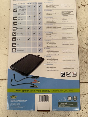 Ring RSP240 Solar Batteriehalter für 12V Auto/Van/Fahrrad Akkus bis 100Ah - Bild 13 von 14