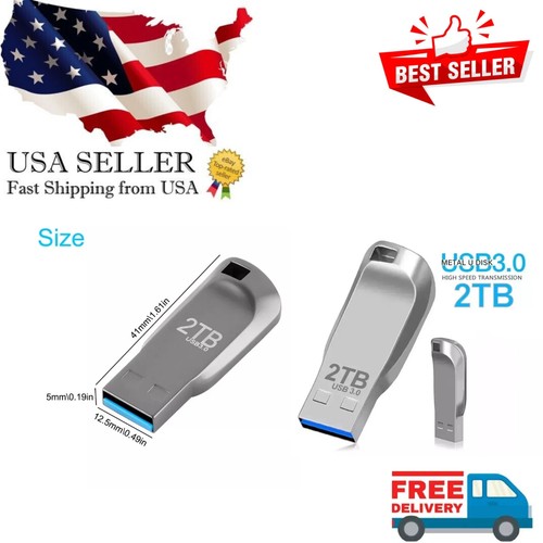 Ultra High Capacity 2TB USB 3.0Flash Drive Reliable Storage for PC Laptop - Picture 2 of 9