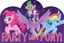 My Little Pony Birthday Party Invitations Envelopes Seals Stickers 8 Per Package