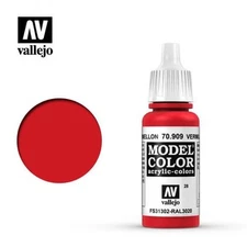Vallejo 17ml Bottle Acrylic Vermilion Model Color 70.909