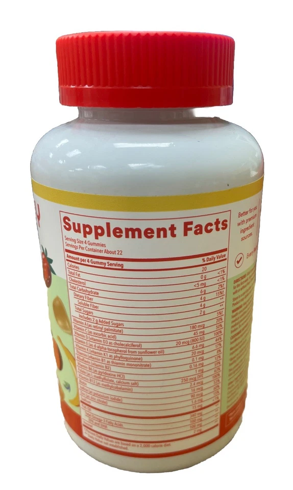 Smarty Pants Niños Multi y Fibra Gomitas 90 ct Suplemento Exp 6/26+ 2 Botellas Foto 2 de 4