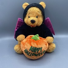 Disney Happy Halloween Pooh Bear Bat Costume 9.5" Plush
