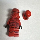 LEGO Star Wars Red Trooper Minifigure with second Helmet