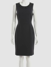 Zimmermann Women's Blue Gold Flower Embellished Scoop Neck Mini Dress Size 6