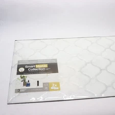 (2-Pk) Smart Tiles Arabesco Peel and Stick Tile Vinyl Peel and Stick Tile 