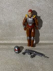 1988 Hasbro G.I. Joe Charbroil V1 Figure ARAH Flamethrower w Helmet Gun